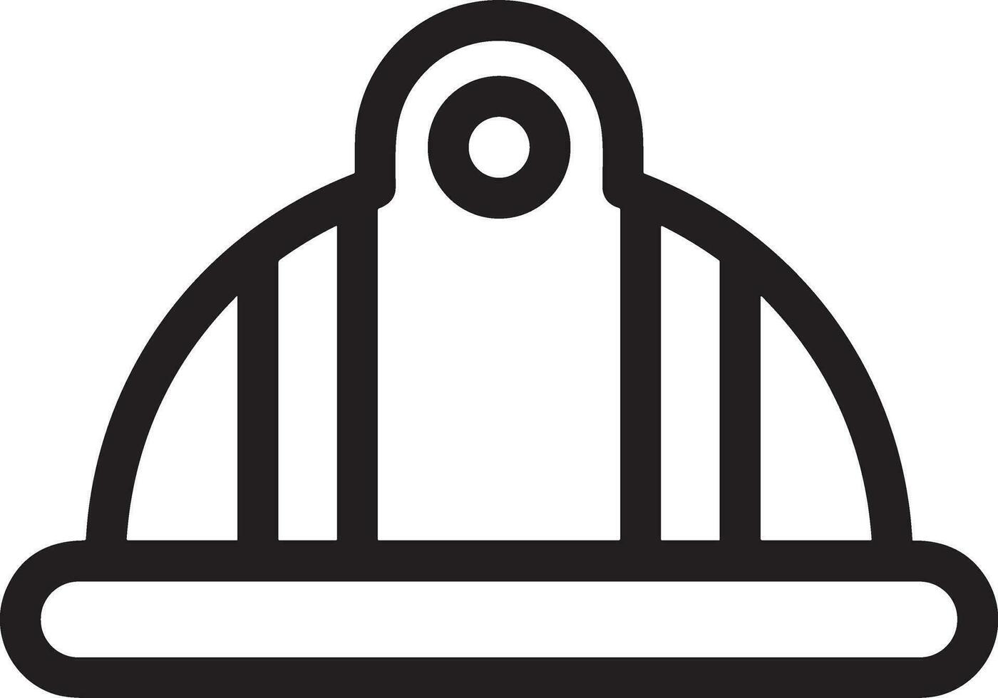 Safety helmet icon symbol image vector. Illustration of the head protector industrial engineer worker design image vector
