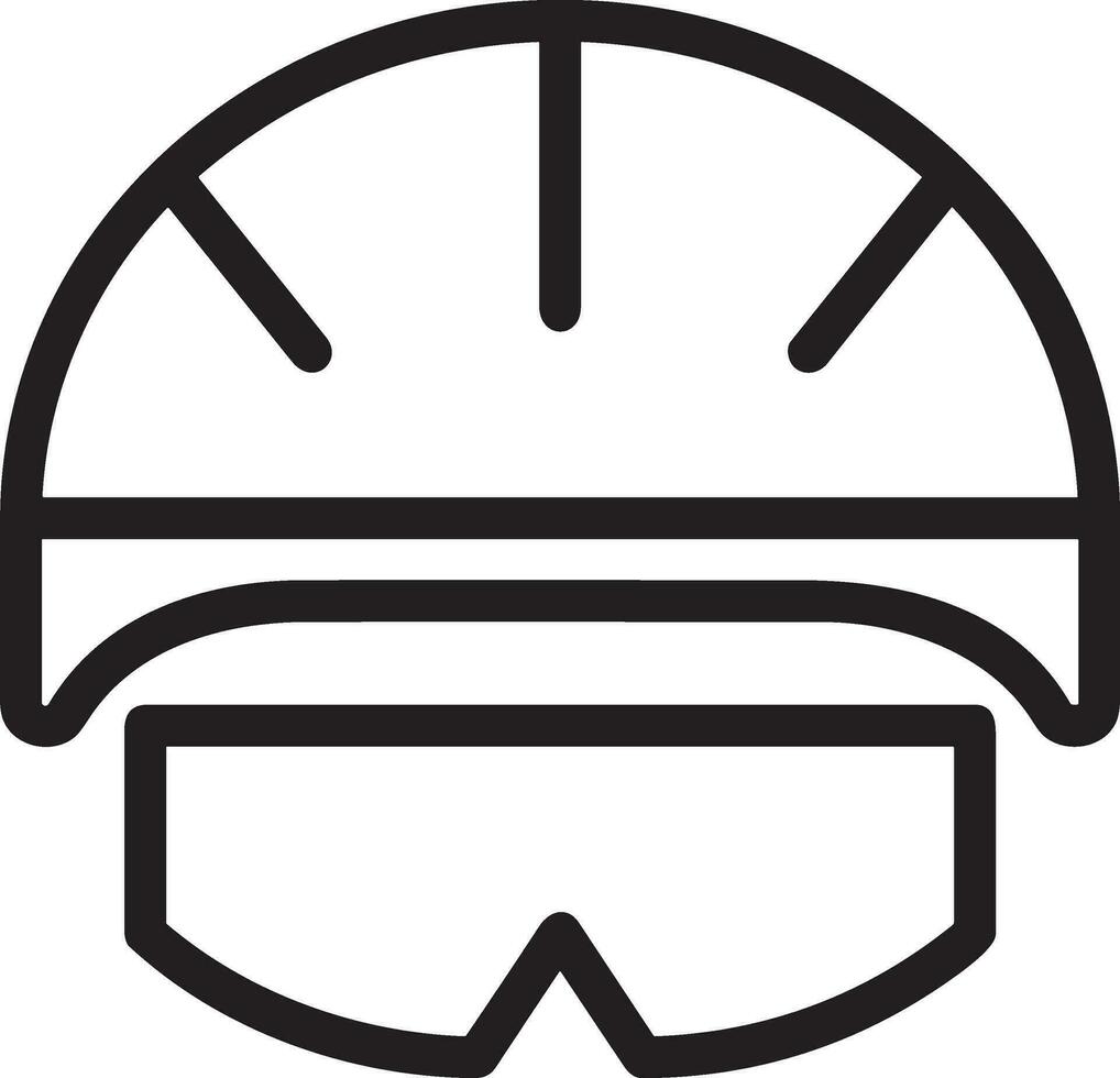 Safety helmet icon symbol image vector. Illustration of the head protector industrial engineer worker design image vector