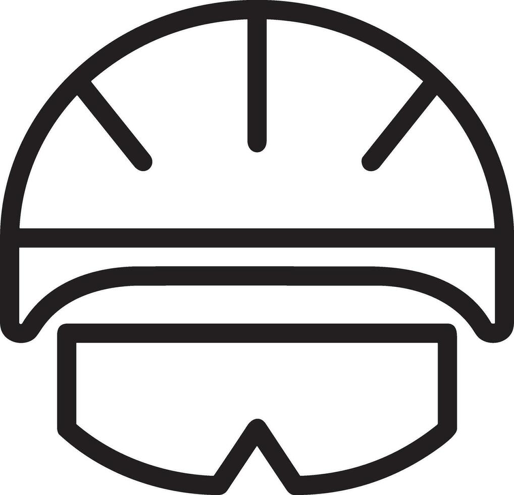 Safety helmet icon symbol image vector. Illustration of the head protector industrial engineer worker design image vector