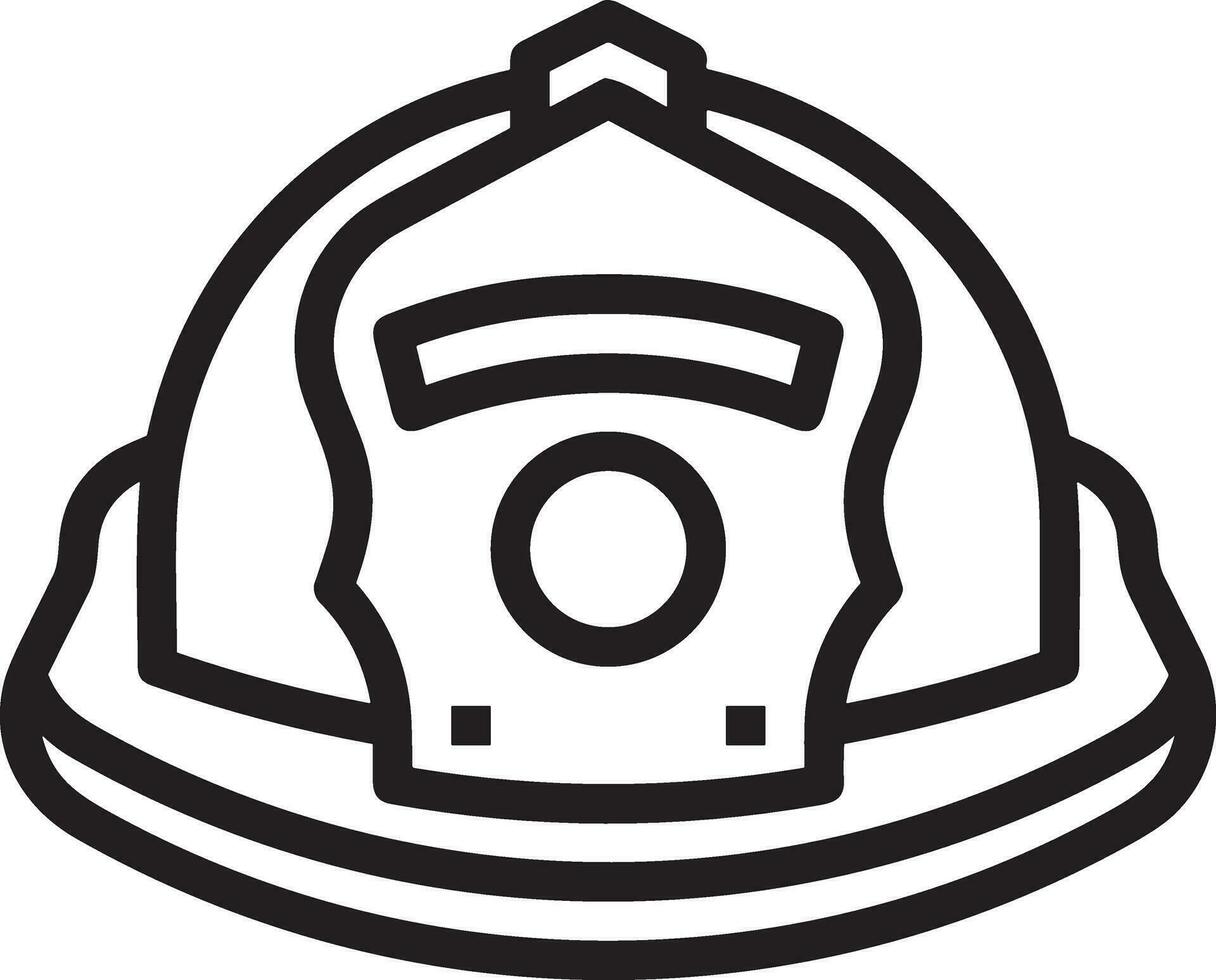 Safety helmet icon symbol image vector. Illustration of the head protector industrial engineer worker design image vector