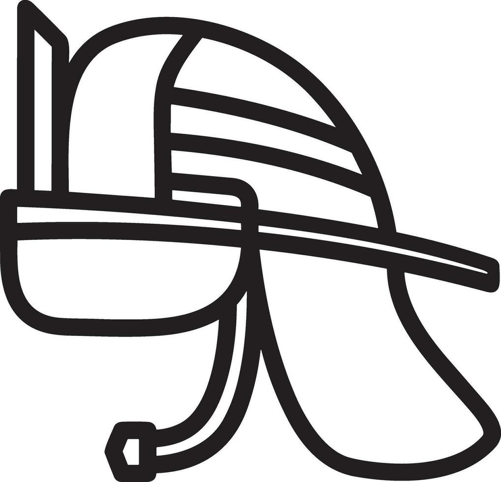 la seguridad casco icono símbolo imagen vector. ilustración de el cabeza protector industrial ingeniero trabajador diseño imagen vector