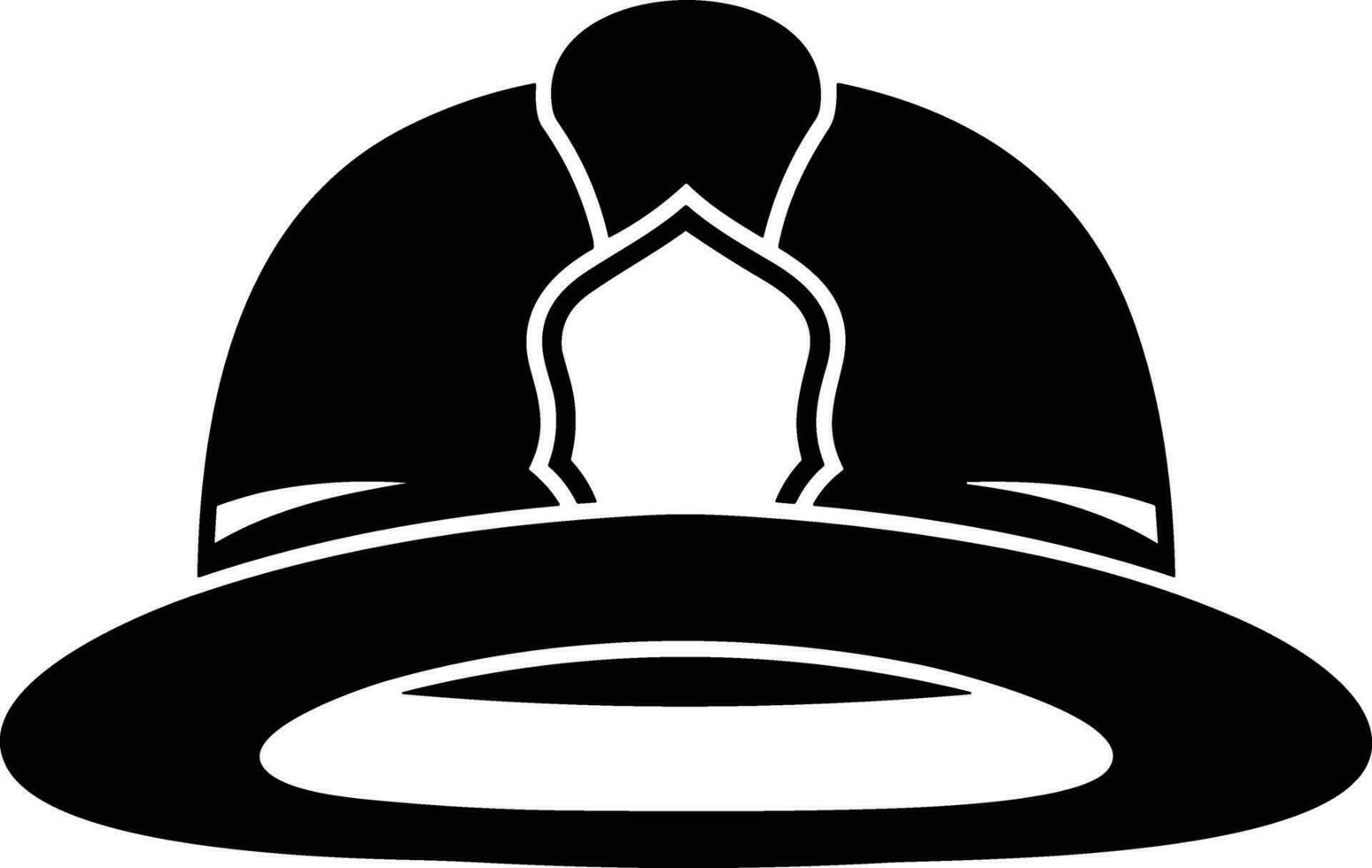 Safety helmet icon symbol image vector. Illustration of the head protector industrial engineer worker design image vector