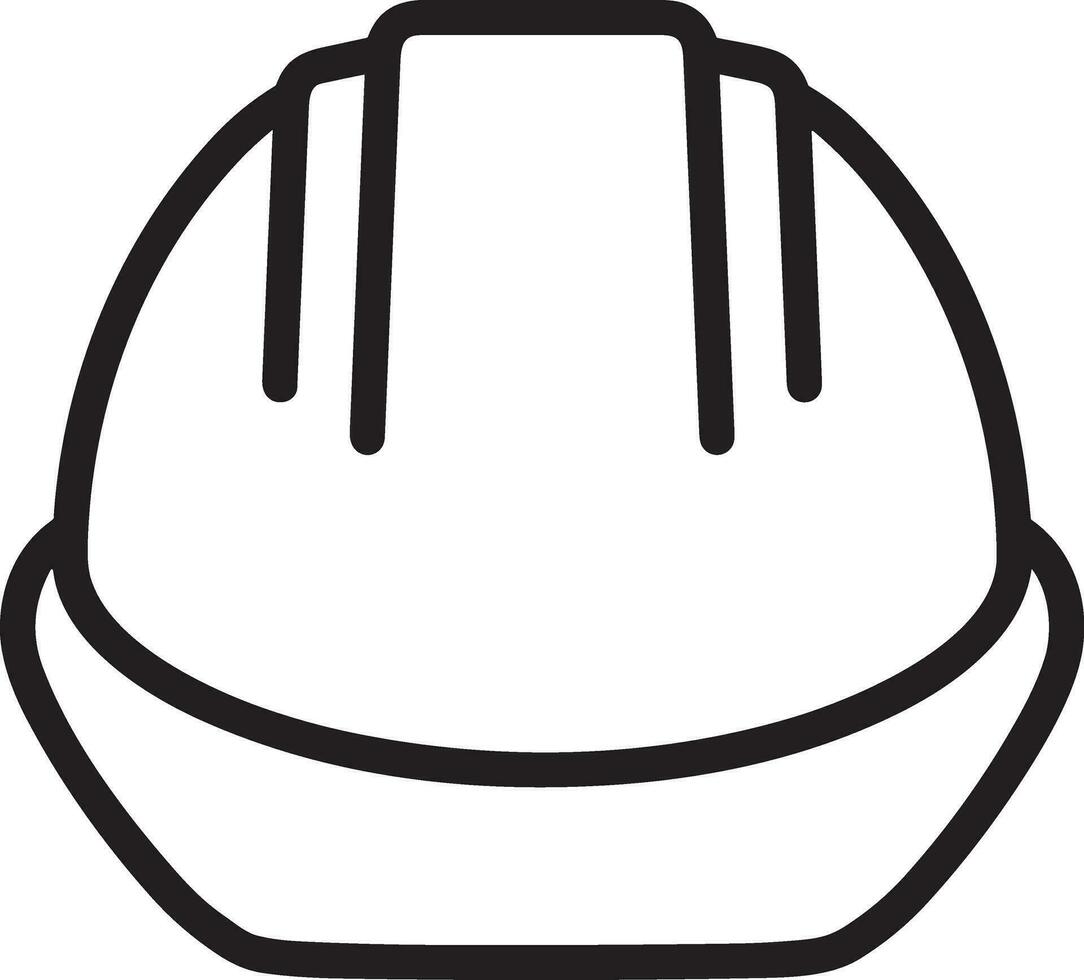 Safety helmet icon symbol image vector. Illustration of the head protector industrial engineer worker design image vector