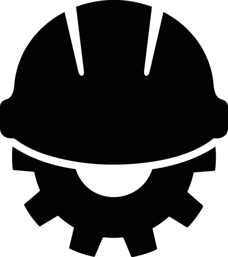 Safety helmet icon symbol image vector. Illustration of the head protector industrial engineer worker design image vector