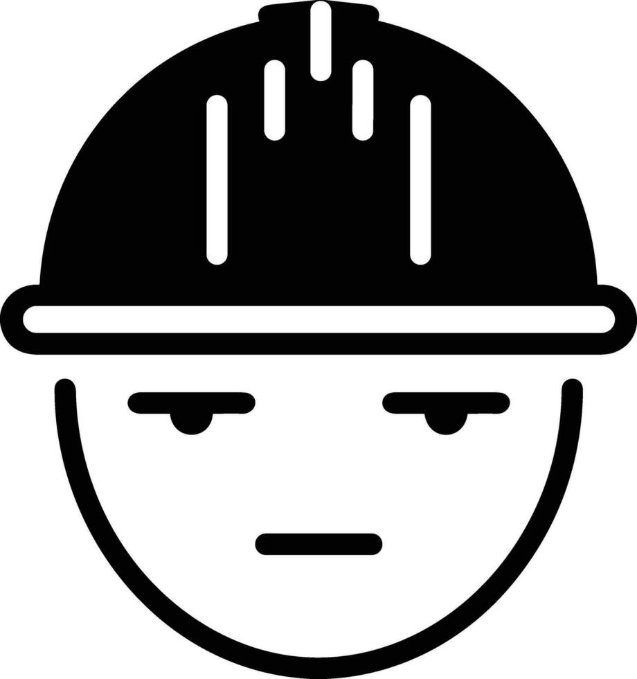 la seguridad casco icono símbolo imagen vector. ilustración de el cabeza protector industrial ingeniero trabajador diseño imagen vector