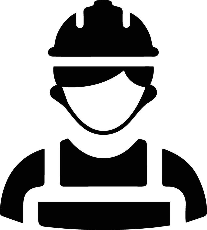 la seguridad casco icono símbolo imagen vector. ilustración de el cabeza protector industrial ingeniero trabajador diseño imagen vector