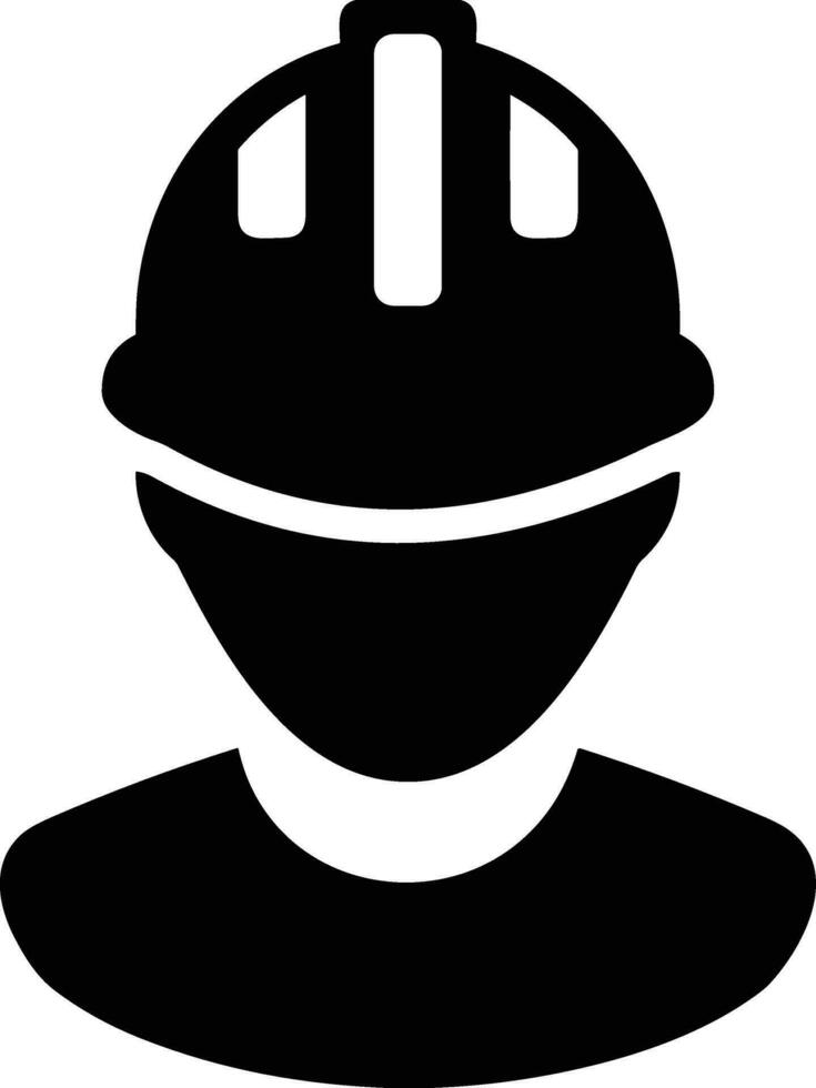 la seguridad casco icono símbolo imagen vector. ilustración de el cabeza protector industrial ingeniero trabajador diseño imagen vector