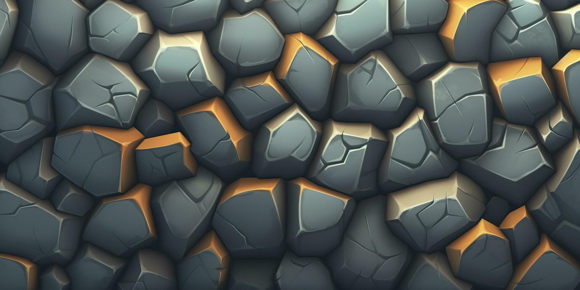 Stylized Stone Texture for Video Games and Movies. AI Generative photo