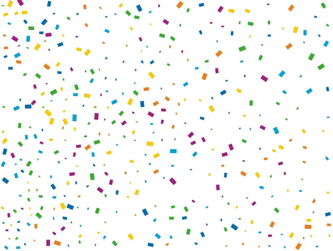 Christmas Rectangular Confetti. Light Rainbow glitter confetti background. Colored festive texture. vector