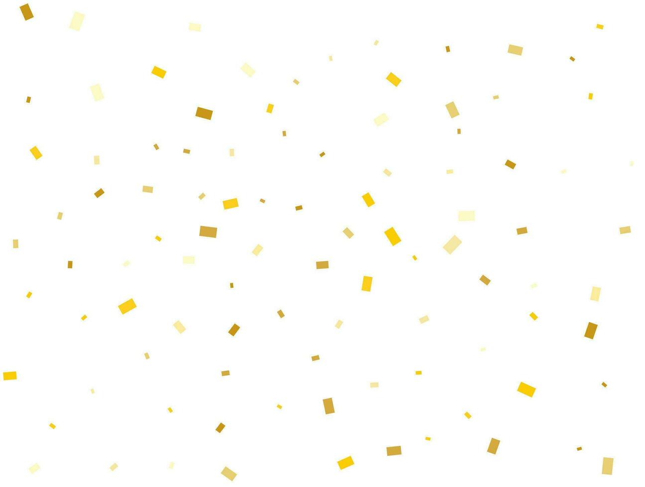 Light Golden Rectangles Confetti Background. Vector illustration