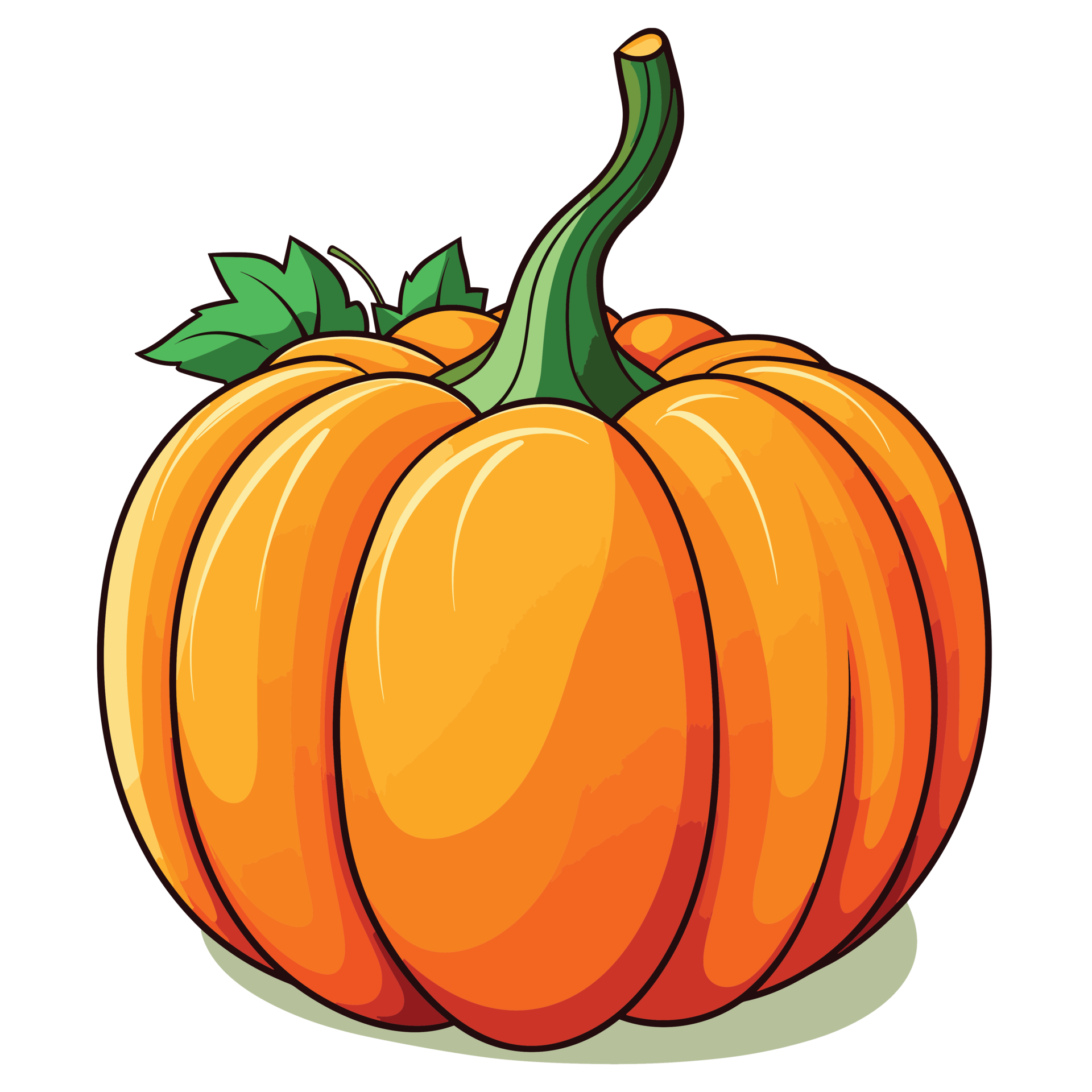 Beautiful Halloween Pumpking Clipart - Ai Generative 32973434 PNG
