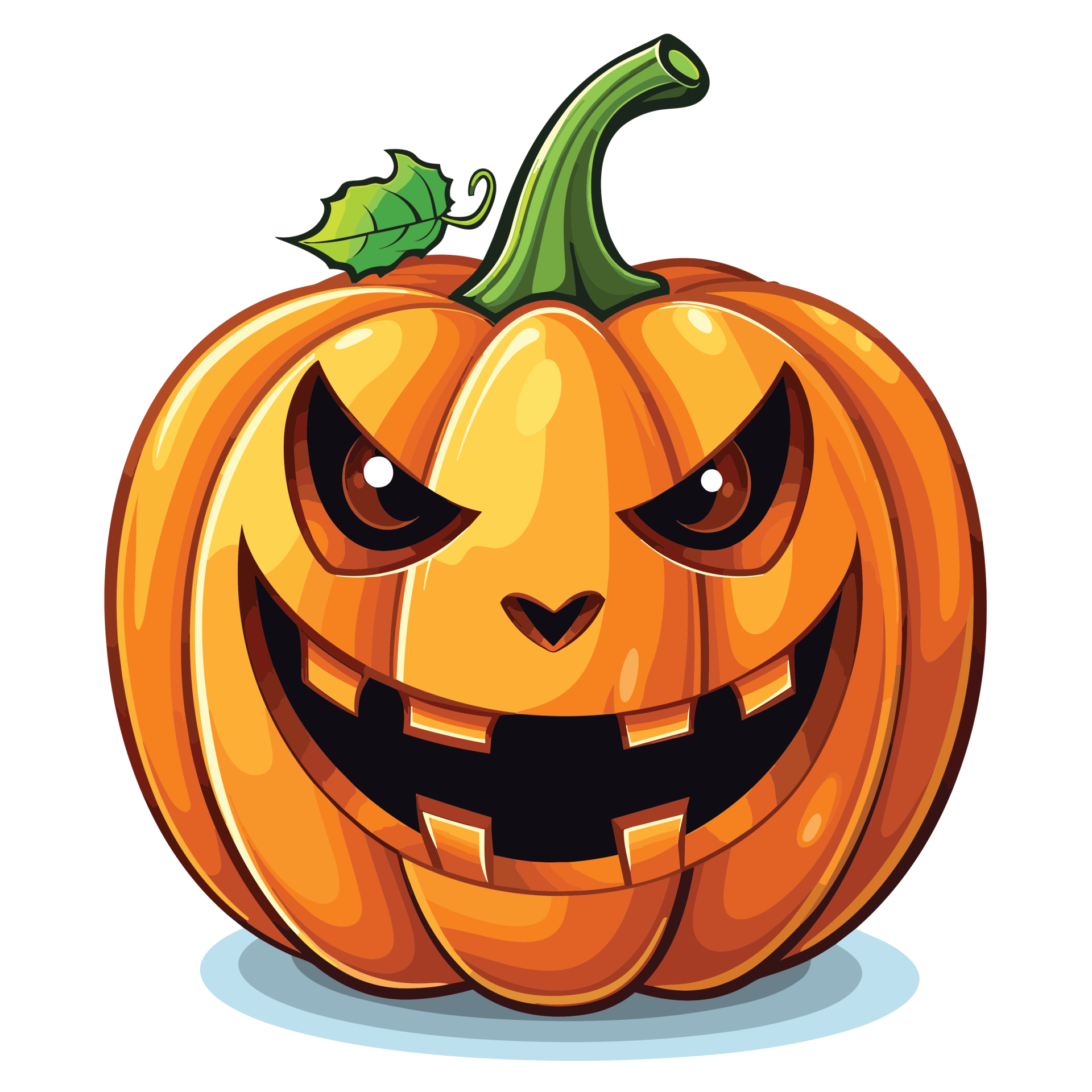 Beautiful Halloween Pumpking Clipart - Ai Generative 32973450 PNG
