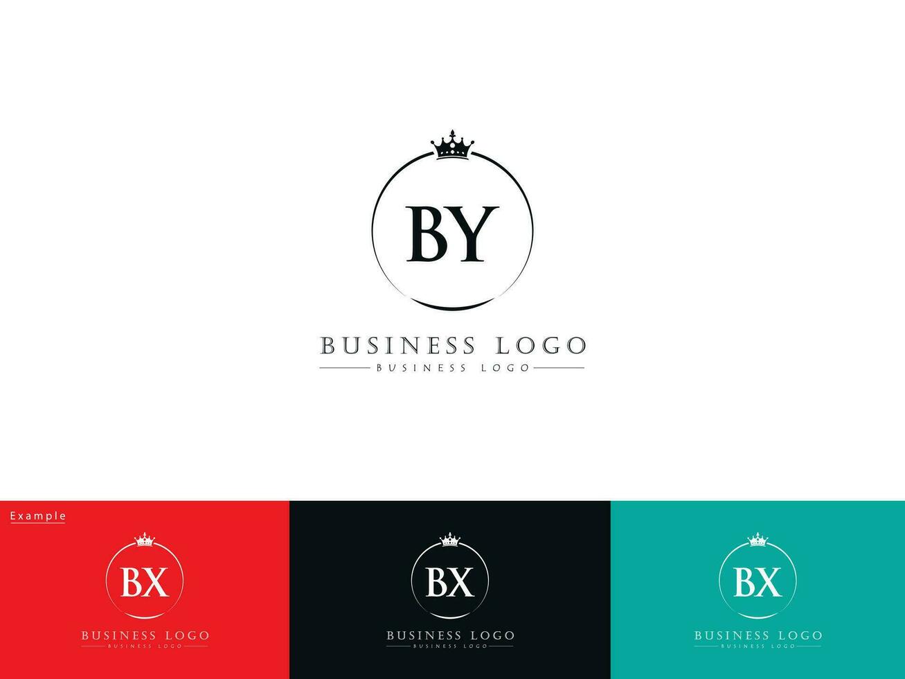 minimalista por letra logo, vistoso por negocio logo icono vector Arte