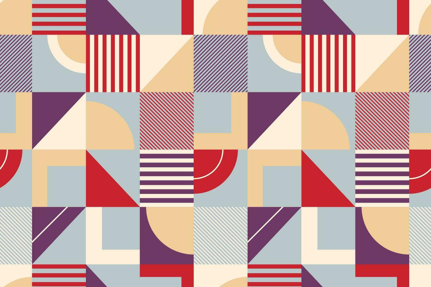 Abstract geometric background, seamless pattern with shapes and lines. vector