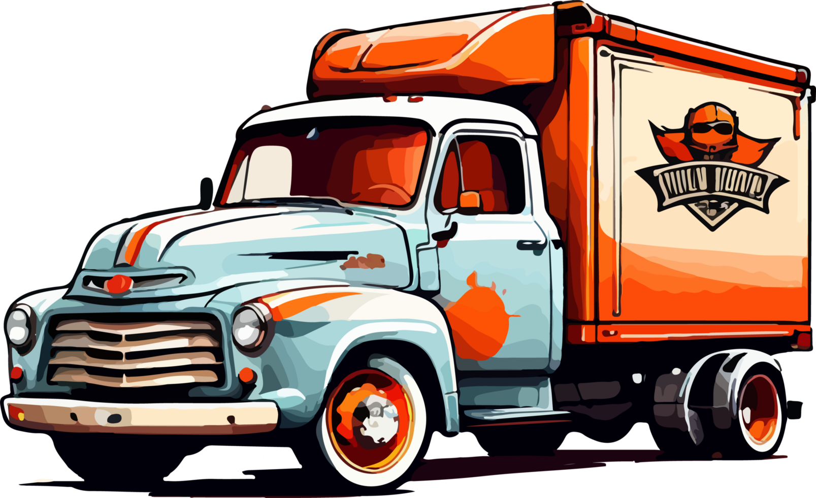 truck-car-sticker-ai-generative-32973665-png