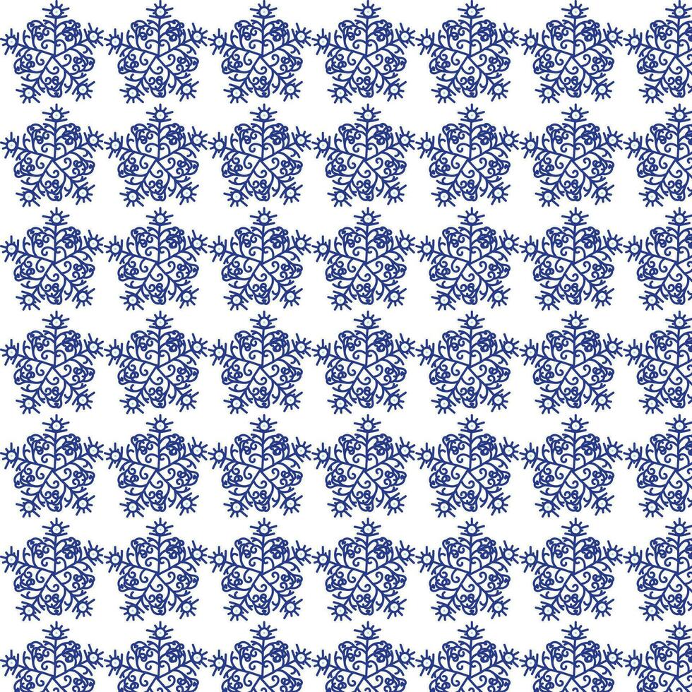 Seamless pattern with snowflakes. Vector illustration.