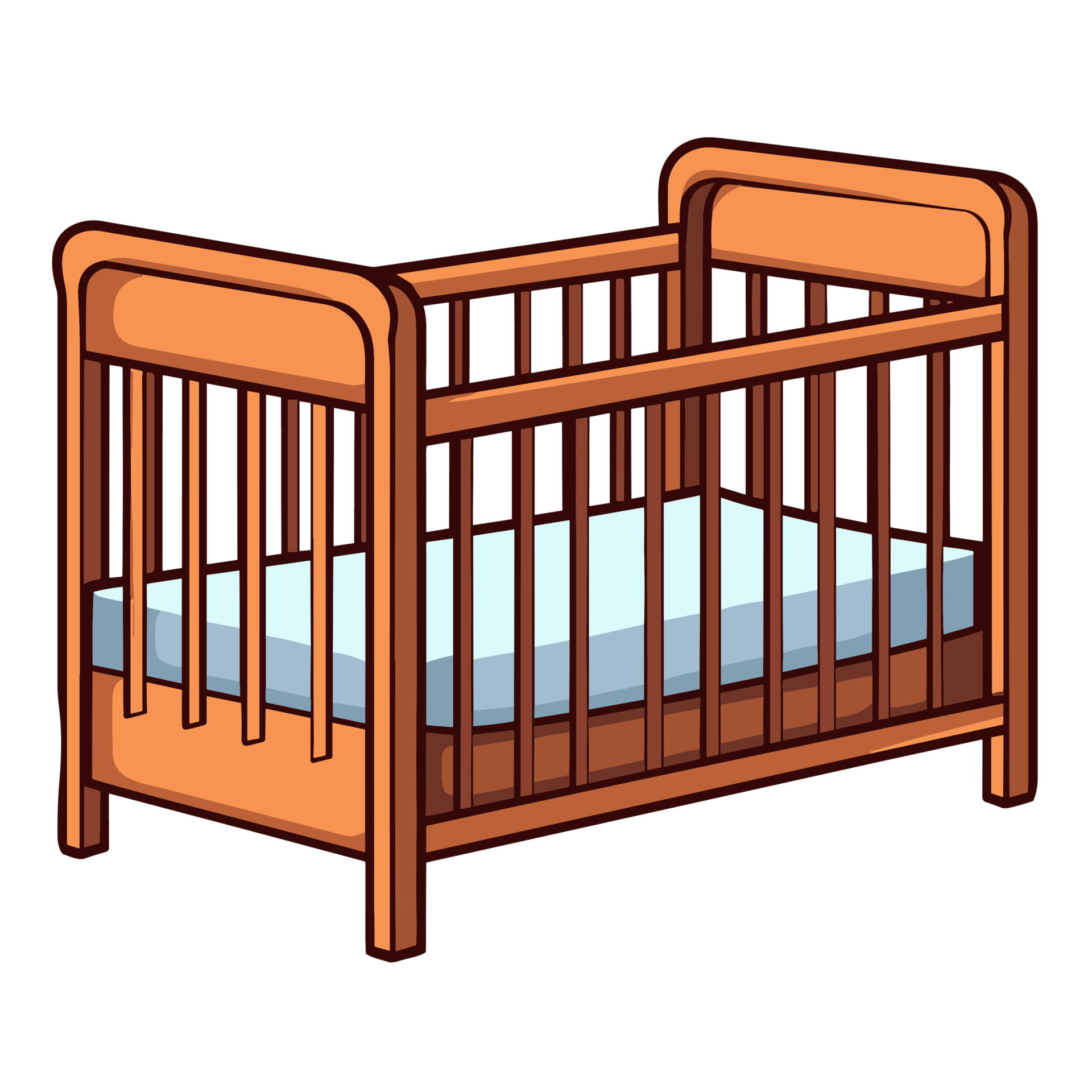 Beautiful Baby Crib Clipart Ai Generative 32974293 PNG beautiful-baby-crib-clipart-ai-generative-32974293-png