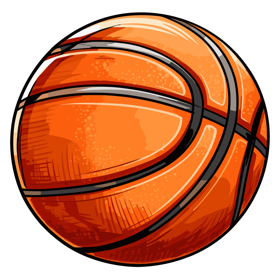 basketball clipart - ai génératif png