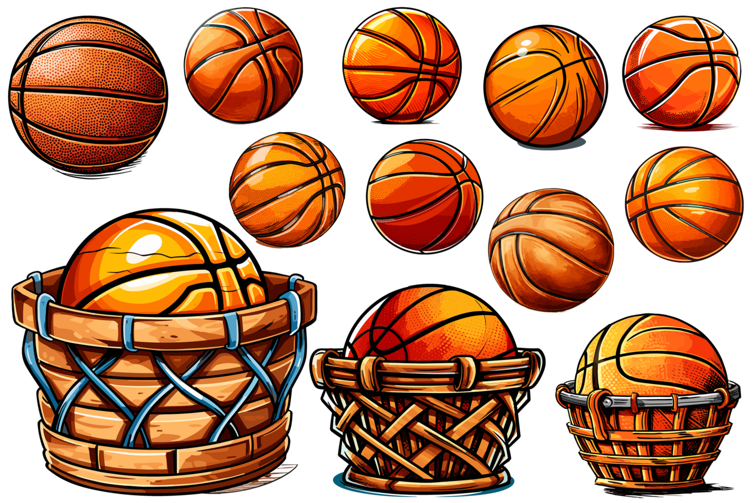 Basketball Clip Art - - ai generativ png