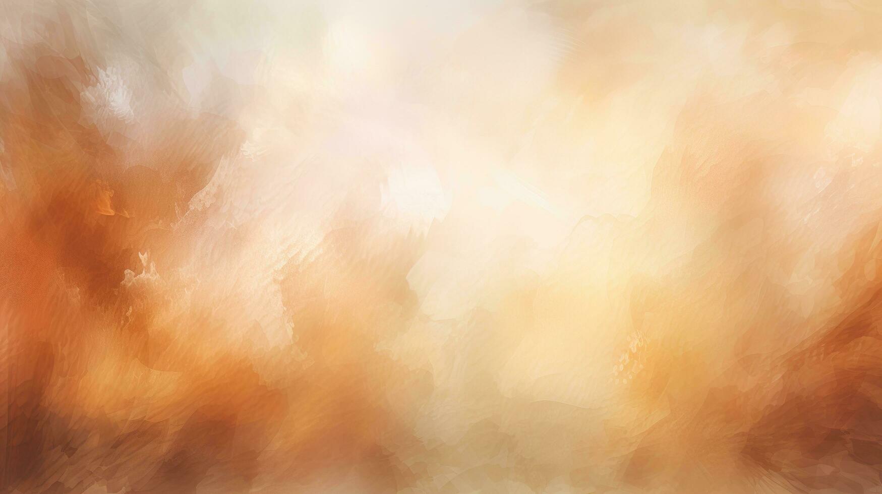 abstract painting of a sunset with orange and yellow colors. AI generative photo