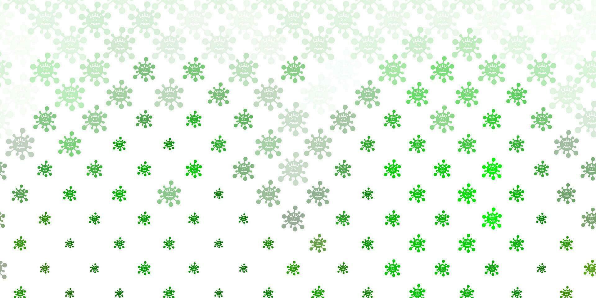 Light Green vector template with flu signs.