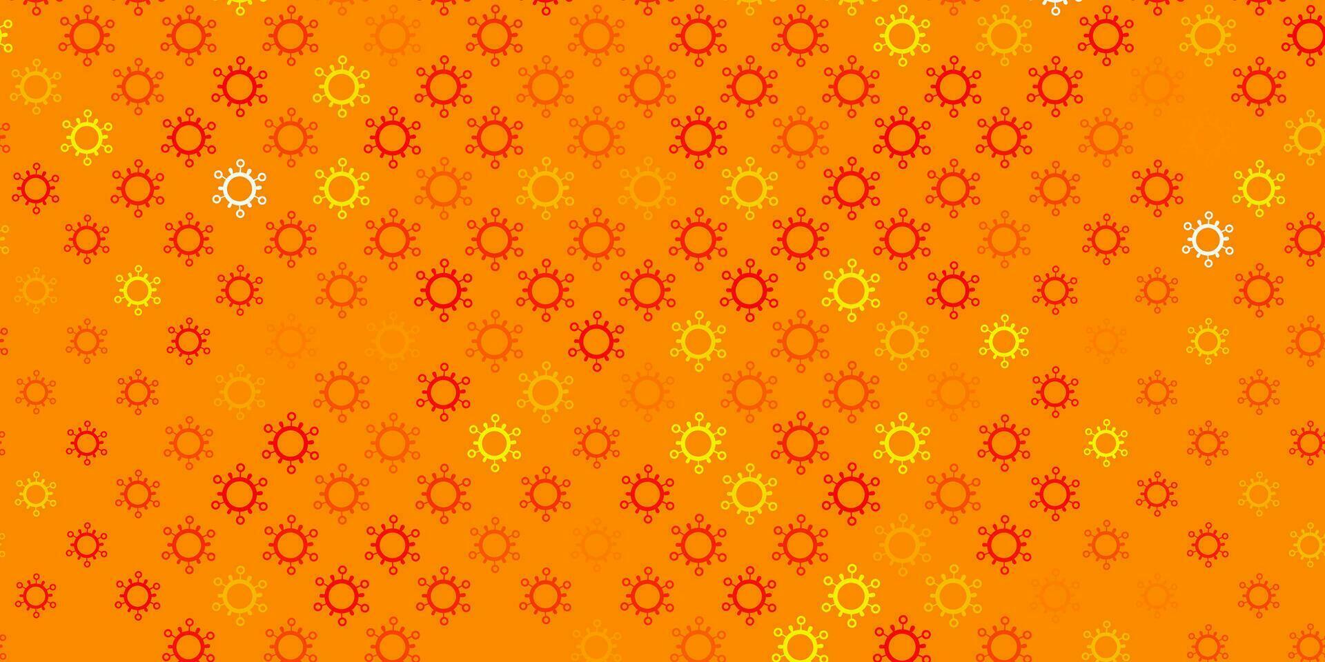 Light orange vector template with flu signs.