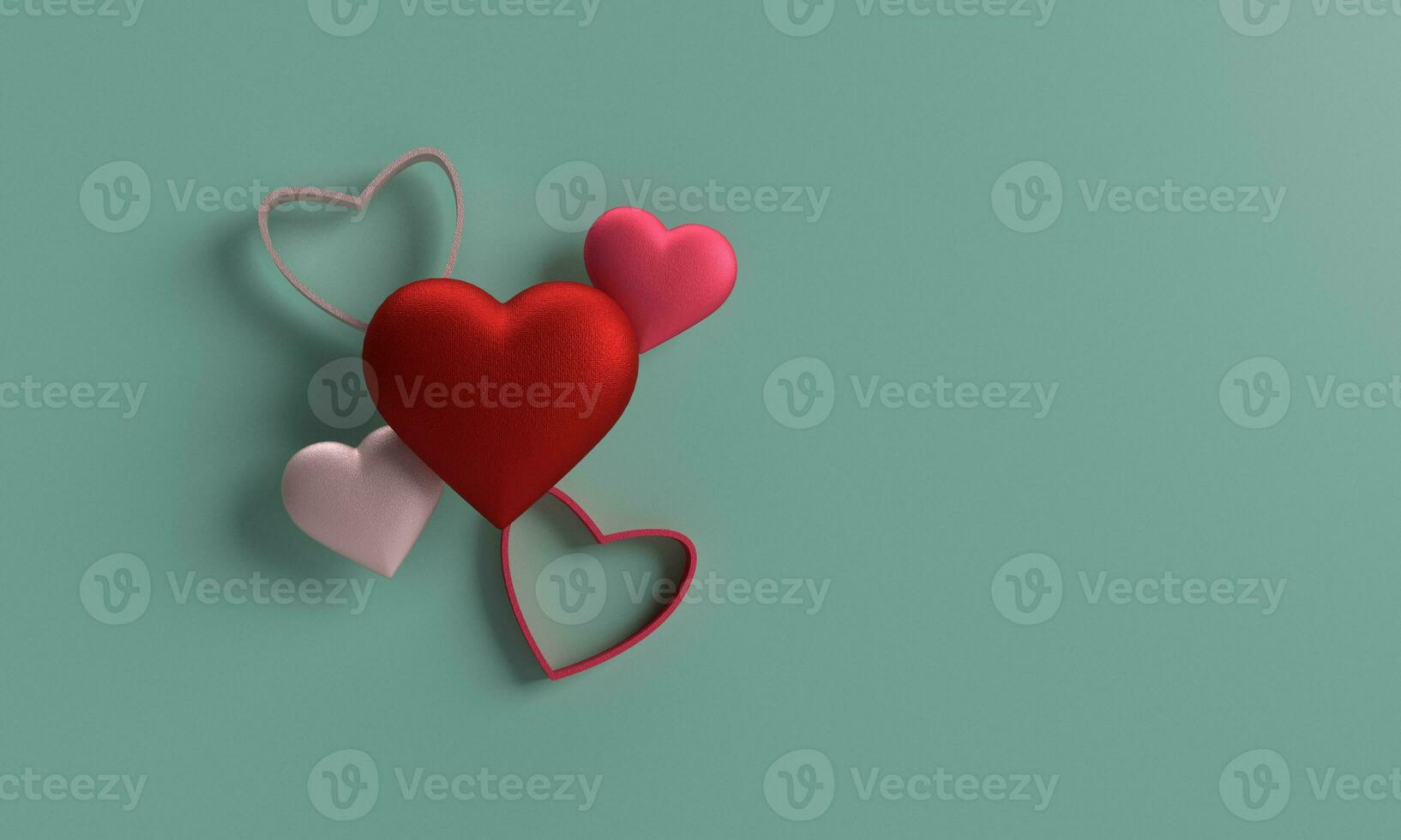 red pink orange gradient color green blue background wallpaper copy space creatve graphic design heart love shape object decoration symbol art 14 fourteen february icon set romantic wedding valentine photo