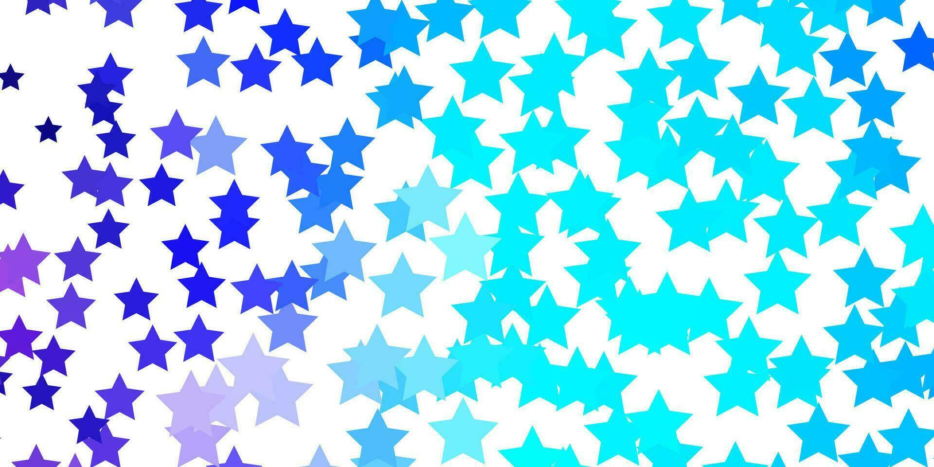 patrón de vector rosa claro, azul con estrellas abstractas.