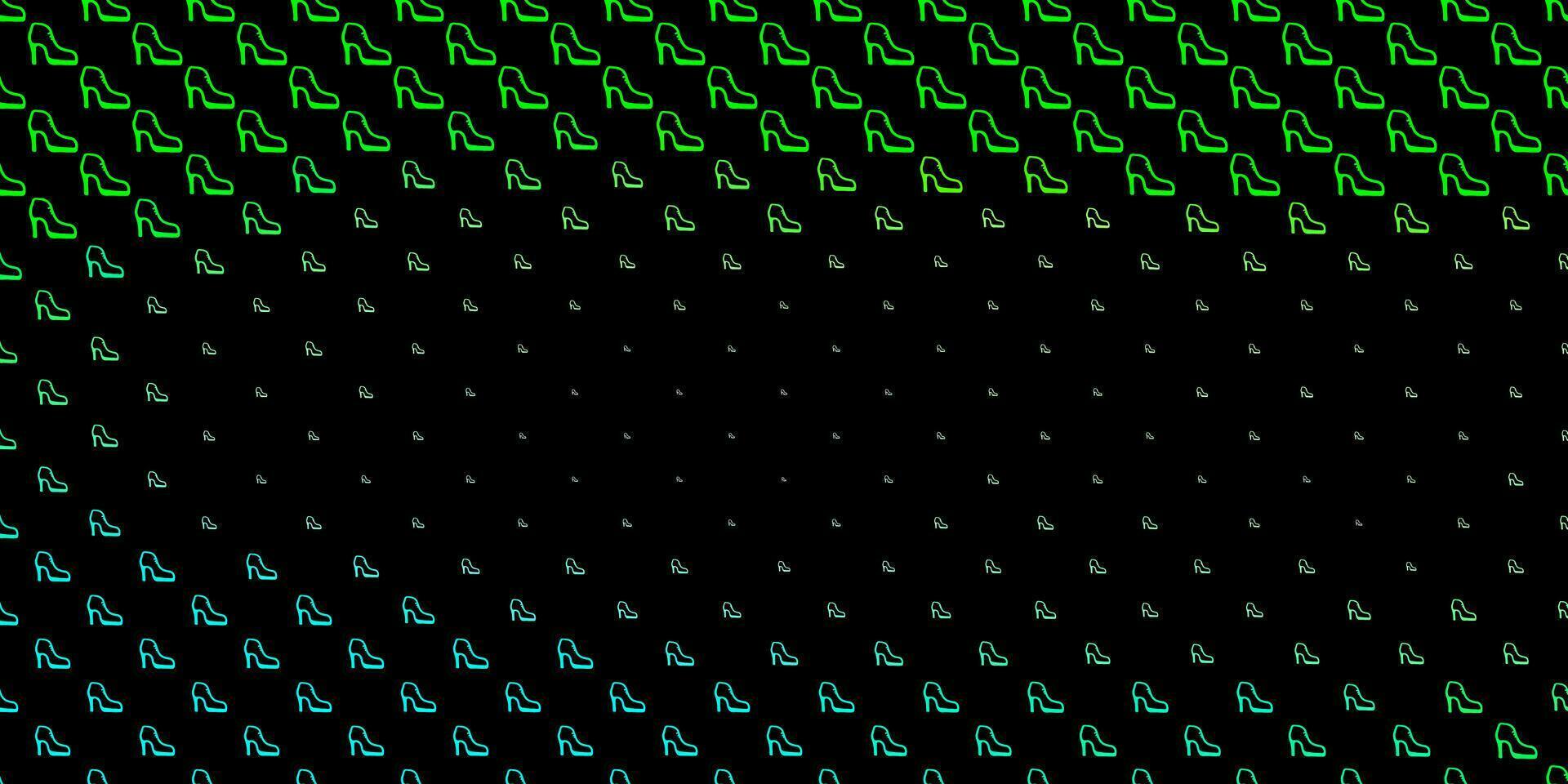 Dark green vector pattern with feminism elements.