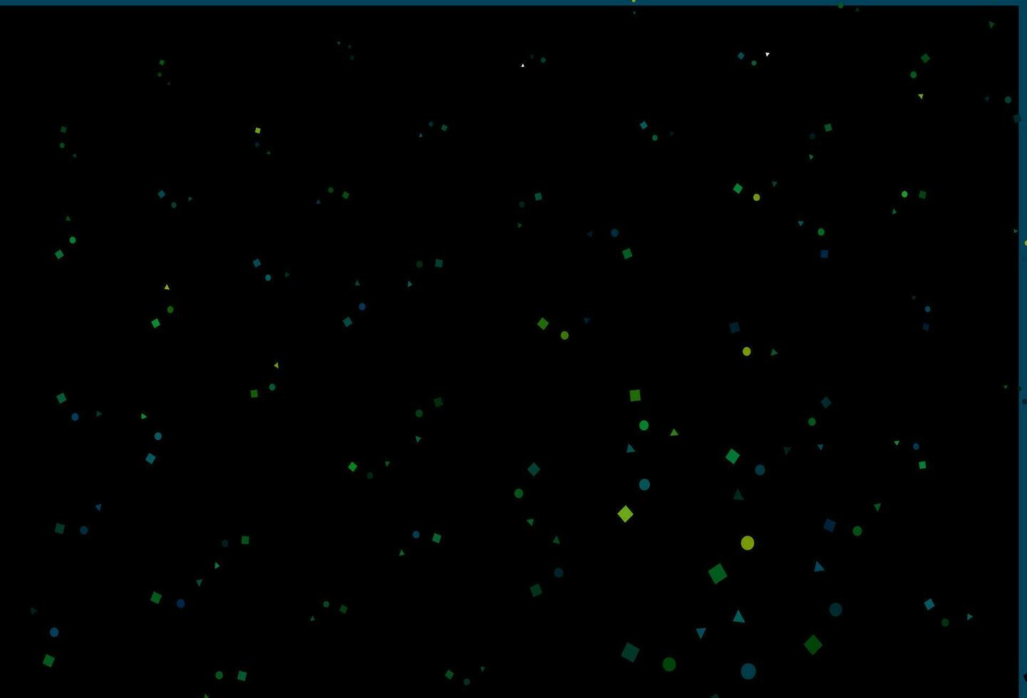 Light Blue, Green vector template with crystals, circles, squares.