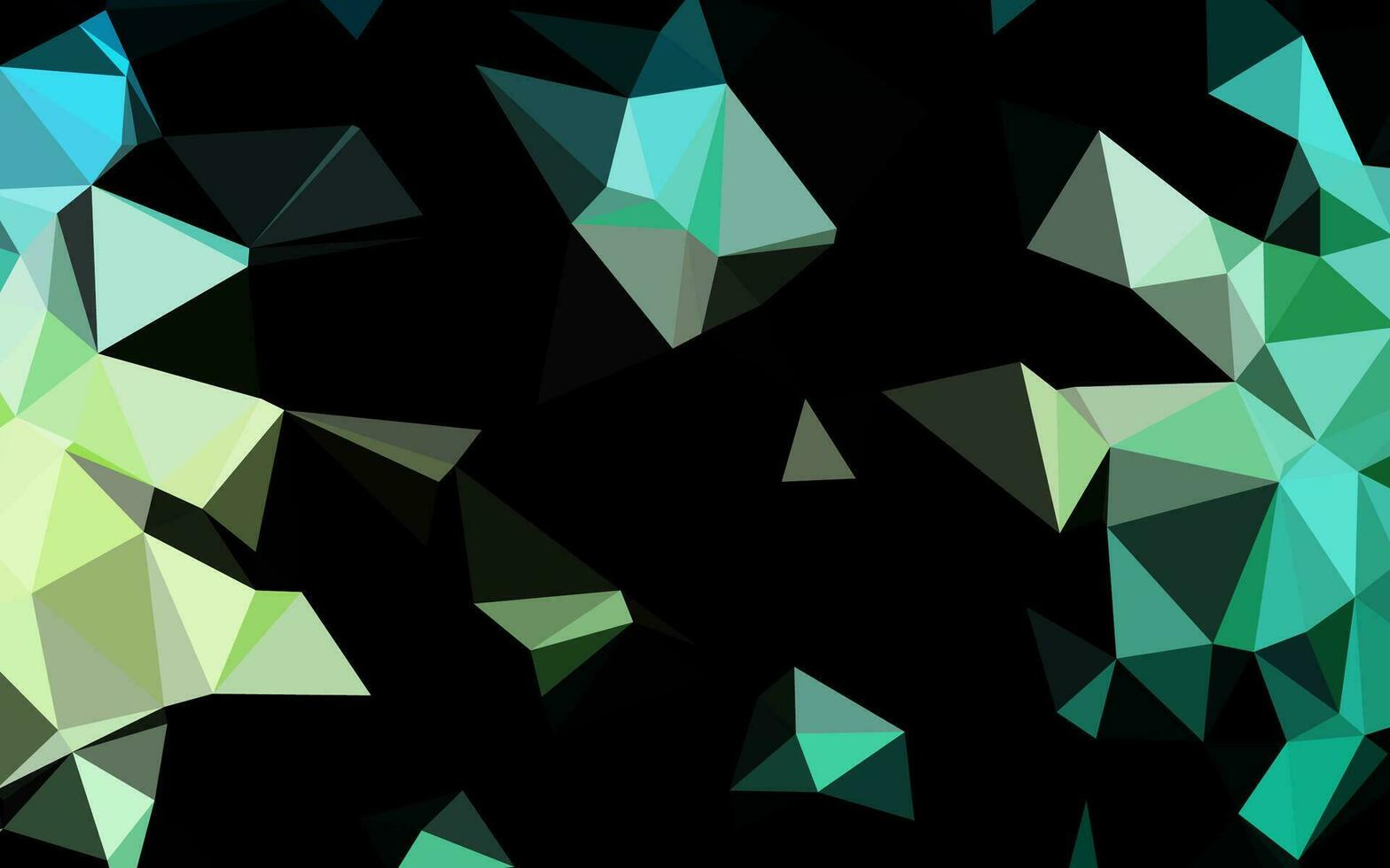 Light Green, Yellow vector triangle mosaic cover.