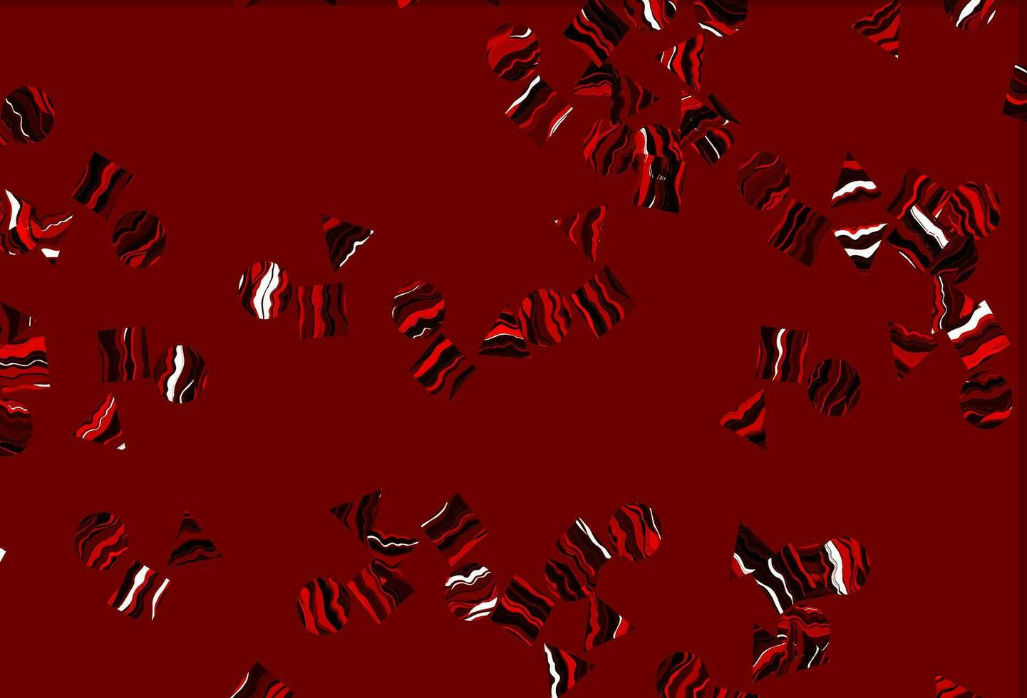 Light Red vector texture in poly style with circles, cubes.