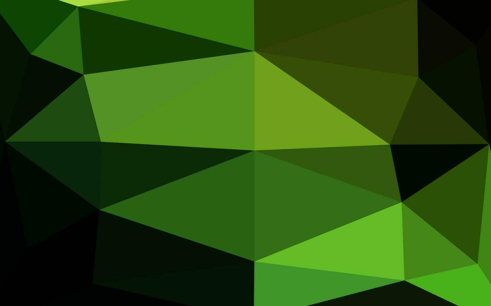 Light Green vector polygonal pattern.