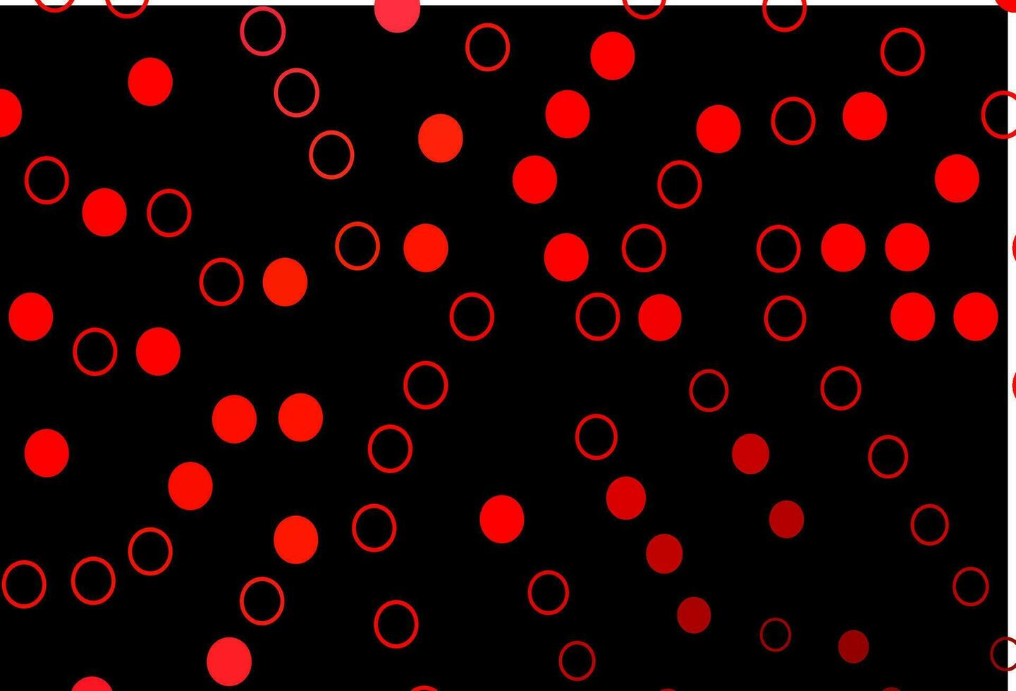 Dark Red vector cover with spots.