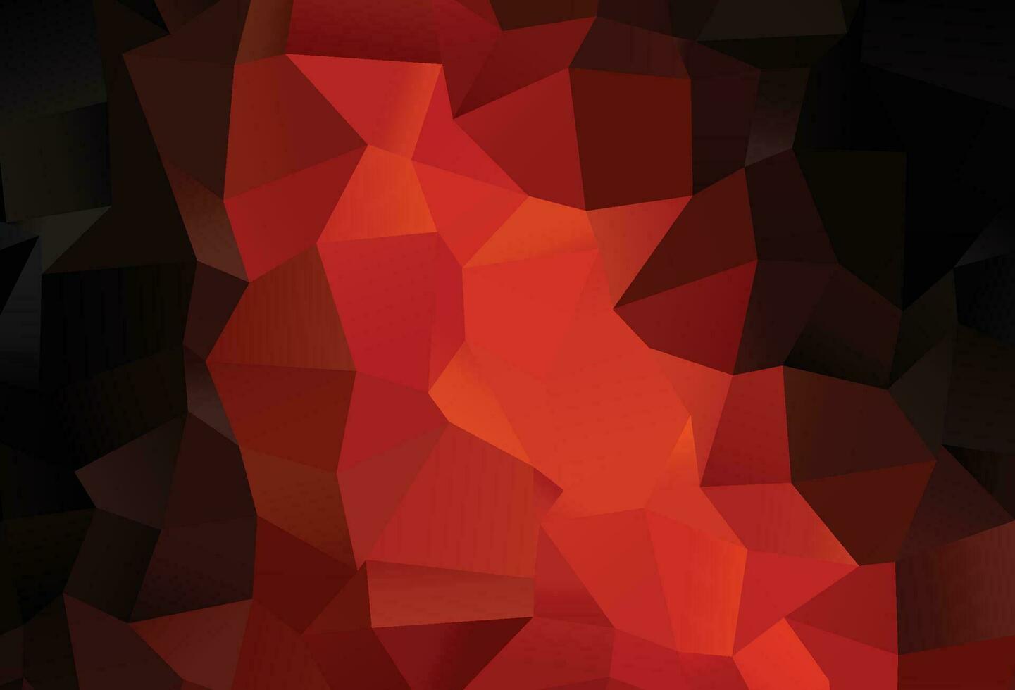 Dark Red vector triangle mosaic cover.