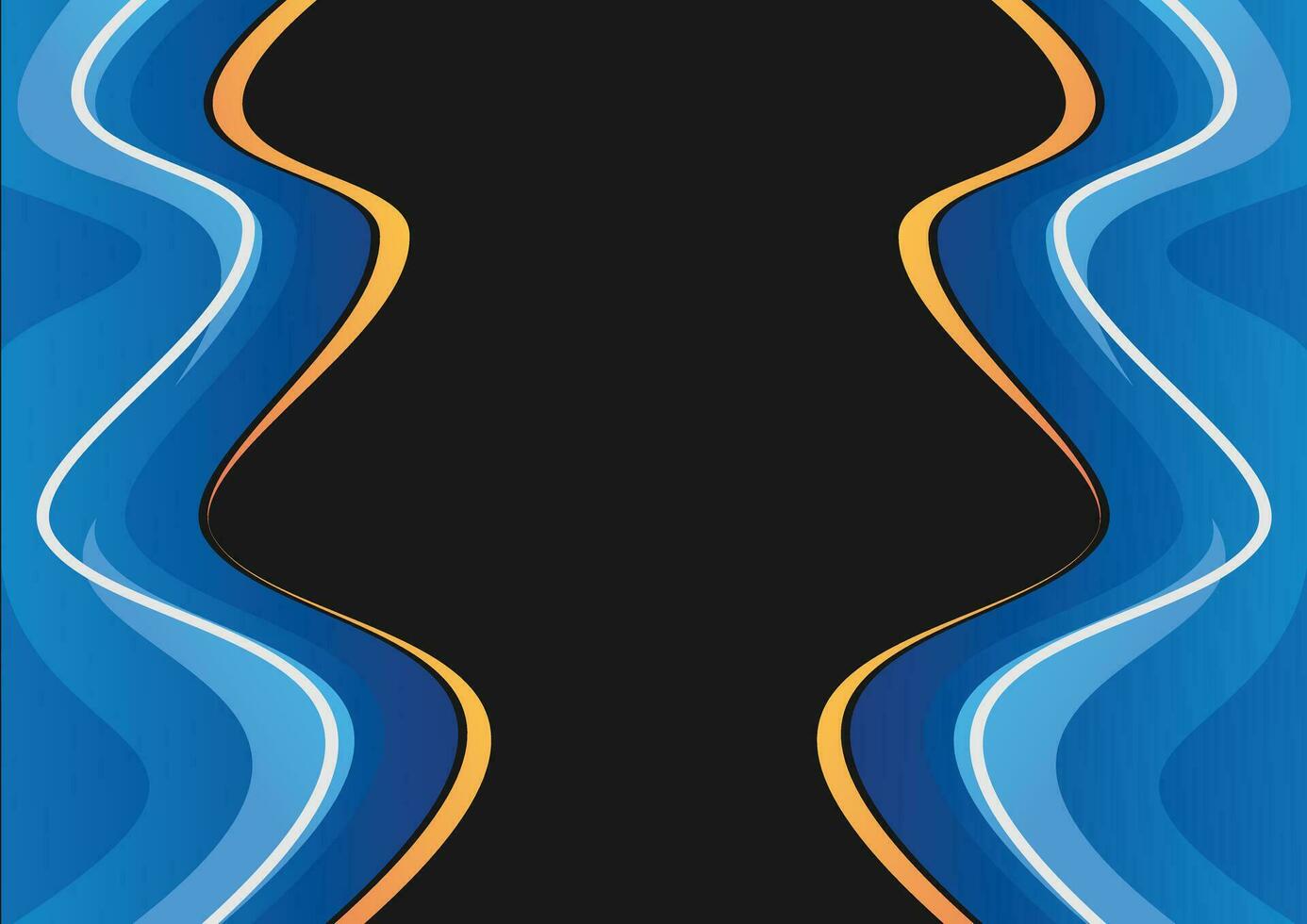 abstract wave gradient black background design vector