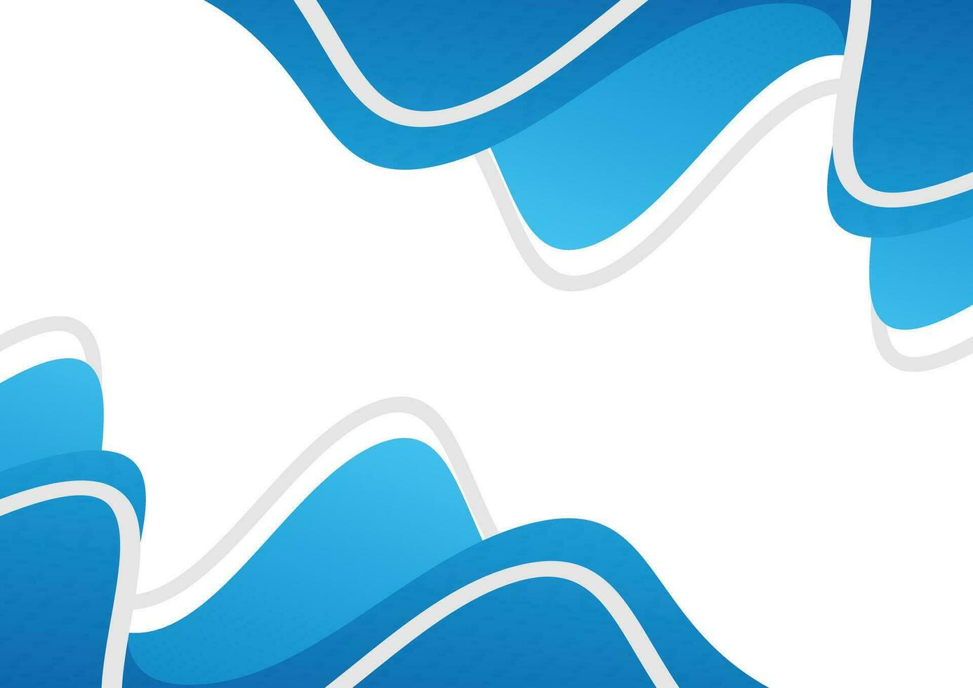 modern wave blue background design vector
