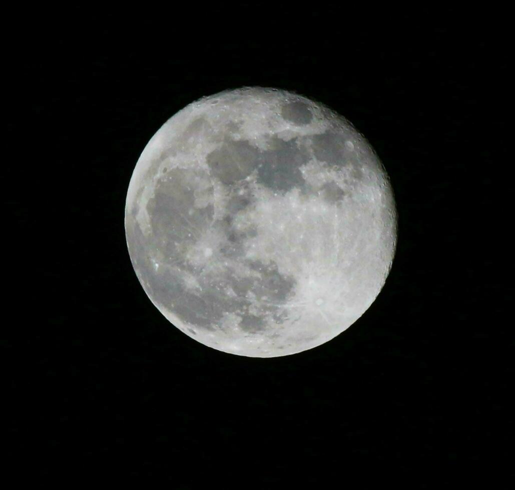 Super full moon with dark background. Dhaka, chattogram, Bangladesh. Horizontal Photography. Moon. 30. September. 2023. Super Moon. photo