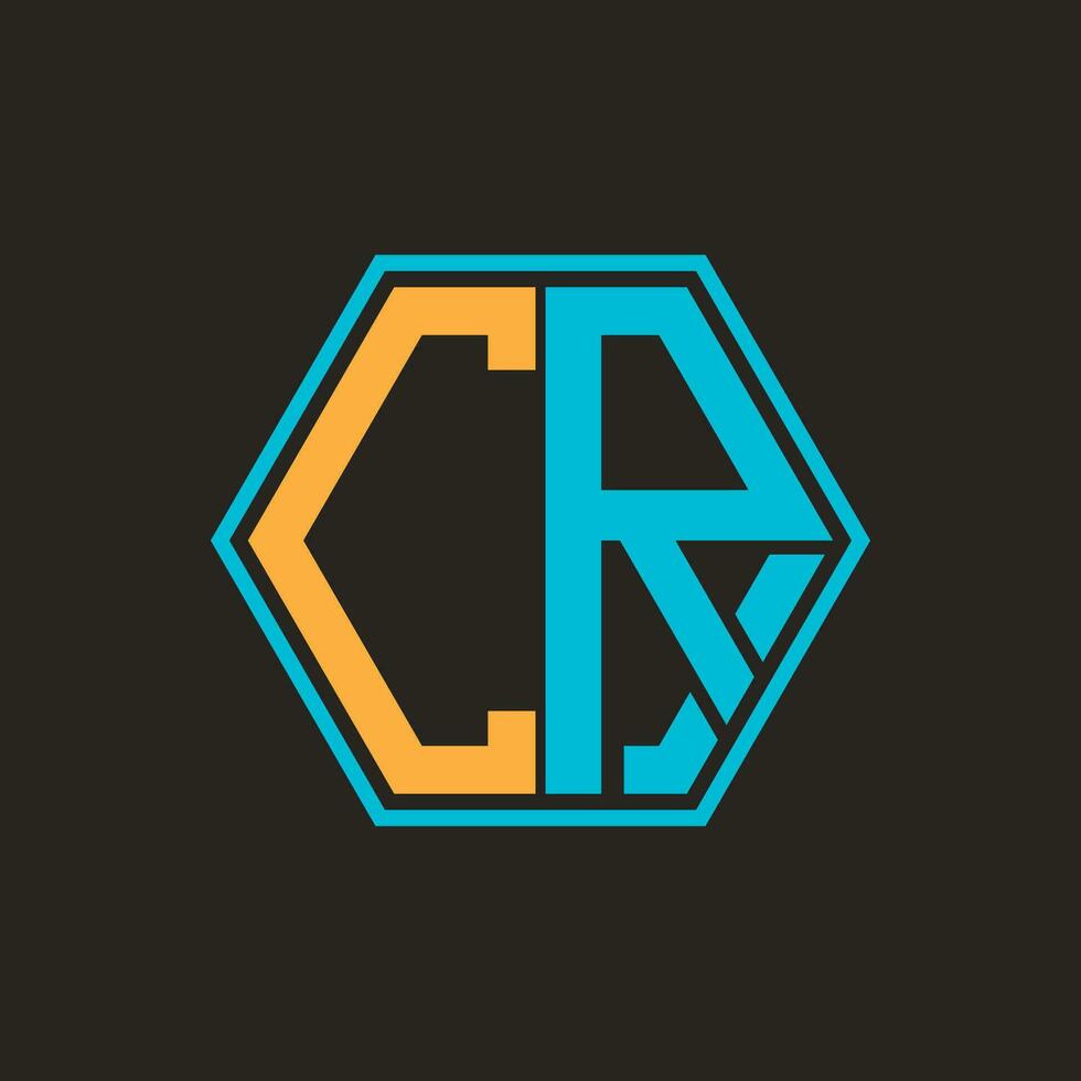 CR letter logo vector