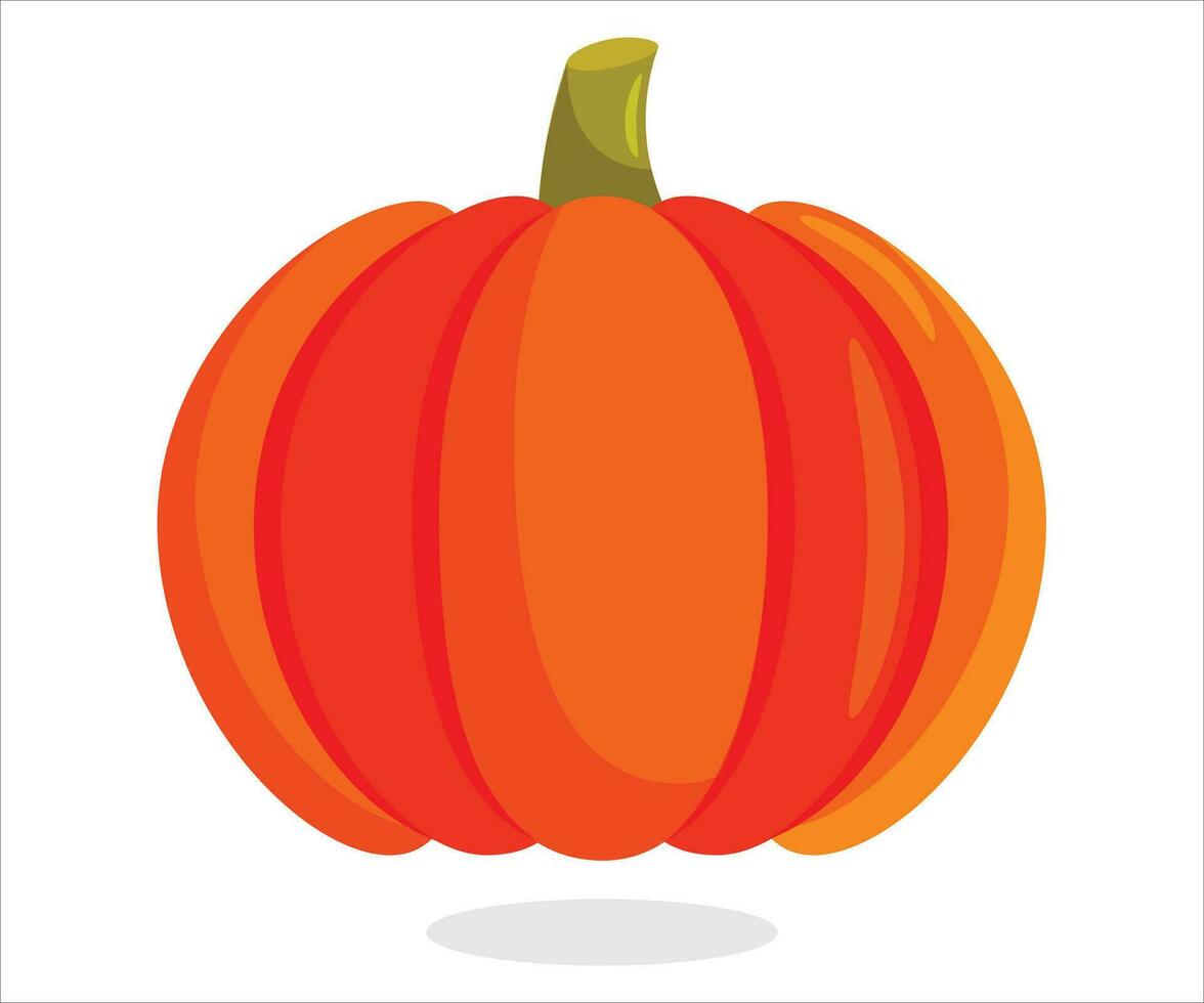 naranja calabaza otoño decoración acción de gracias prima vector