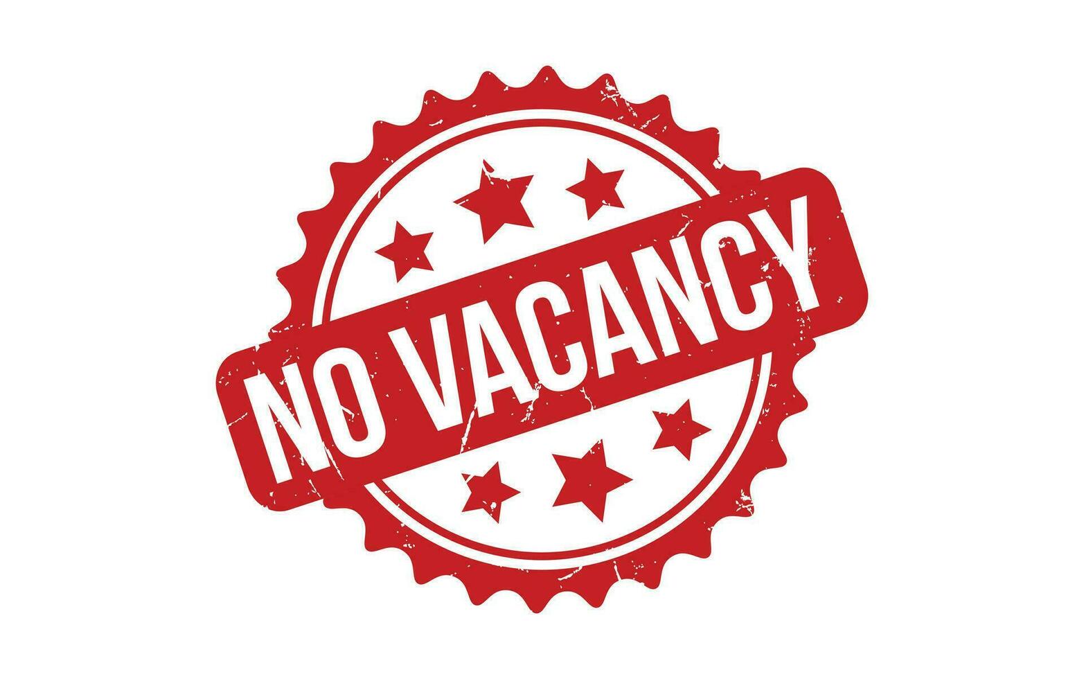 No vacante caucho grunge sello sello vector