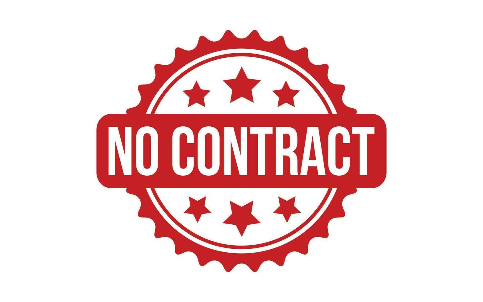 No Contract rubber grunge stamp seal vector