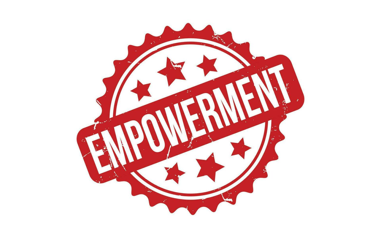 Empowerment rubber grunge stamp seal vector