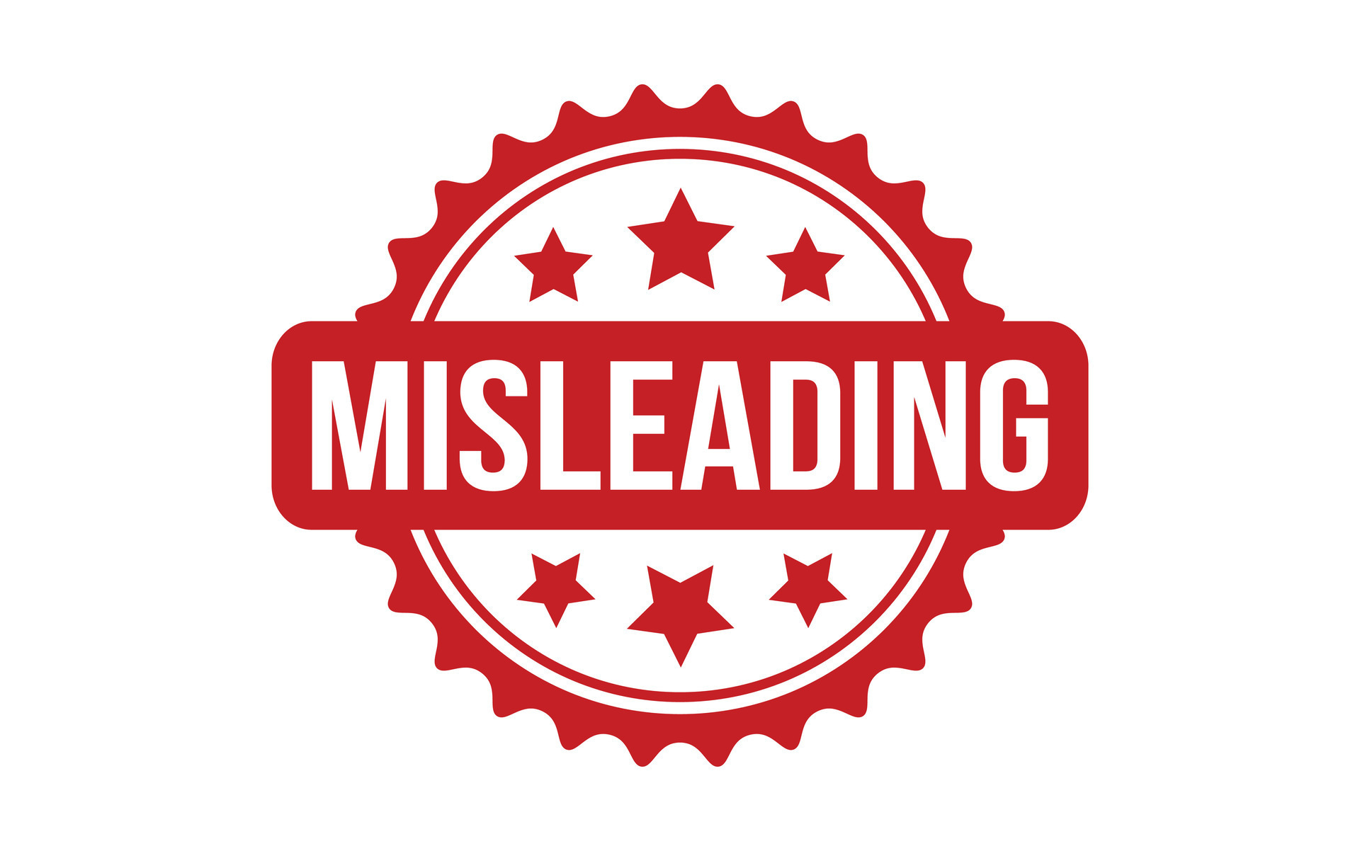 Misleading rubber grunge stamp seal vector 32979314 Vector Art at Vecteezy