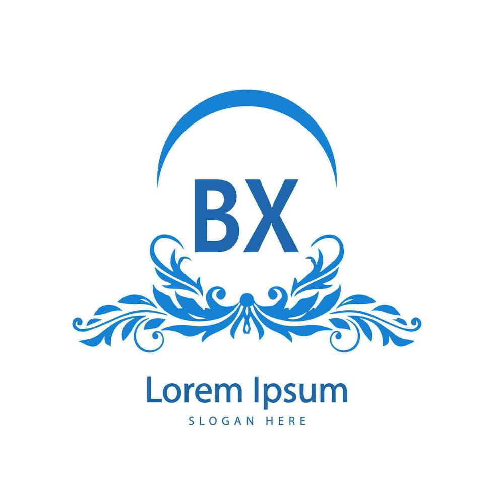 bx letter logo design vector
