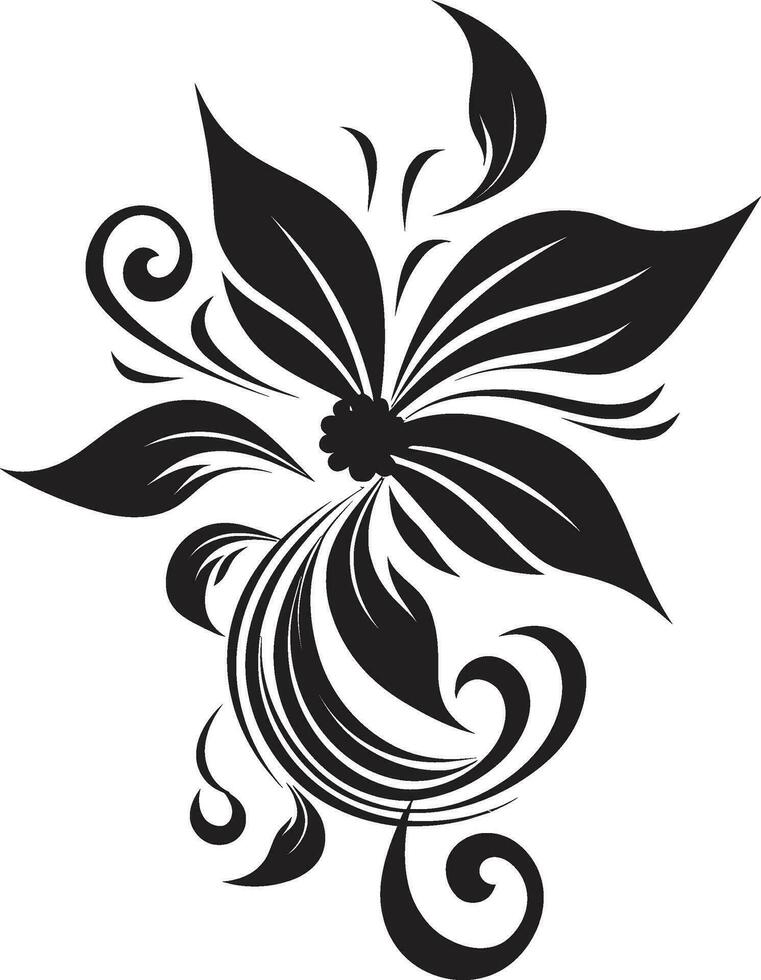 Intricate Garden Shadows Enchanted Nights Bloom vector