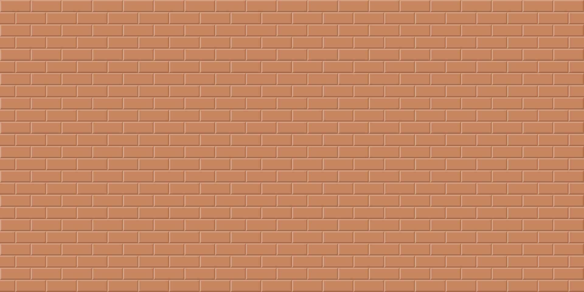 Brown brick wall background, Abstract geometric seamless pattern design, Vector illustration