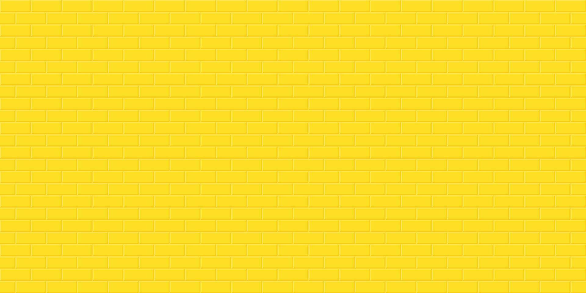 Yellow brick wall background, Abstract geometric seamless pattern design, Vector illustration