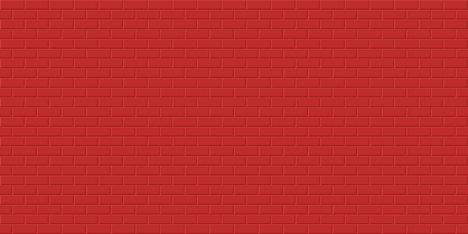 Red brick wall background, Abstract geometric seamless pattern design, Vector illustration