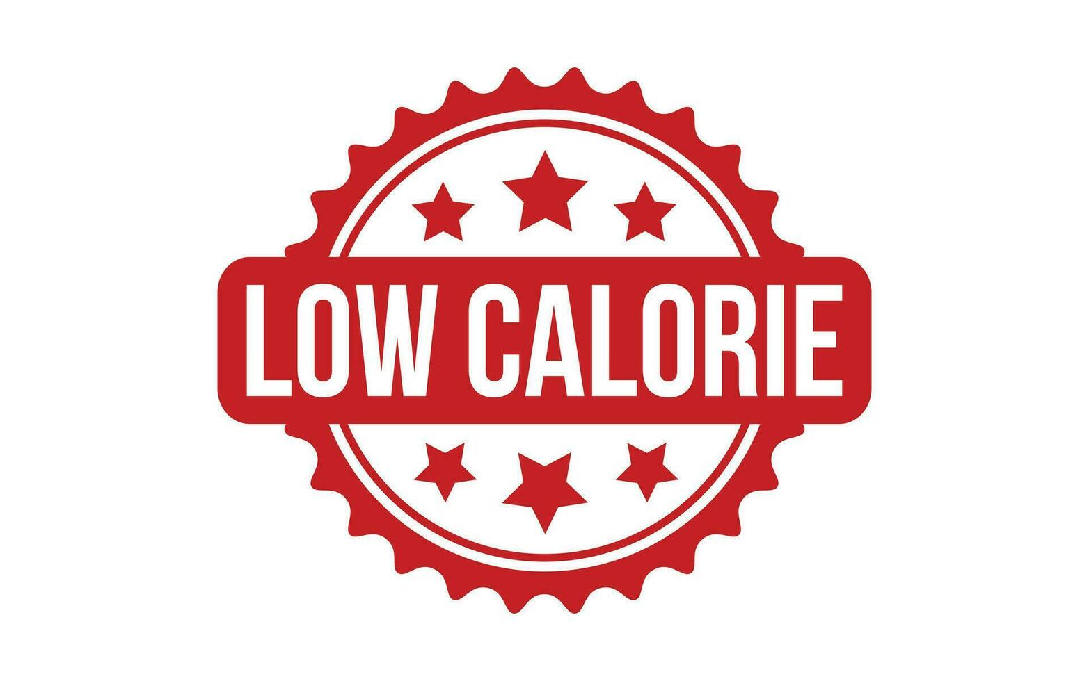 Low Calorie rubber grunge stamp seal vector